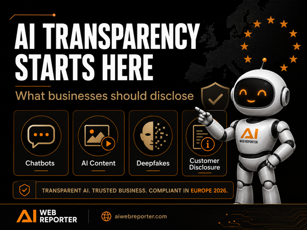 AI transparency requirements for chatbots, AI content, deepfakes and customer disclosure